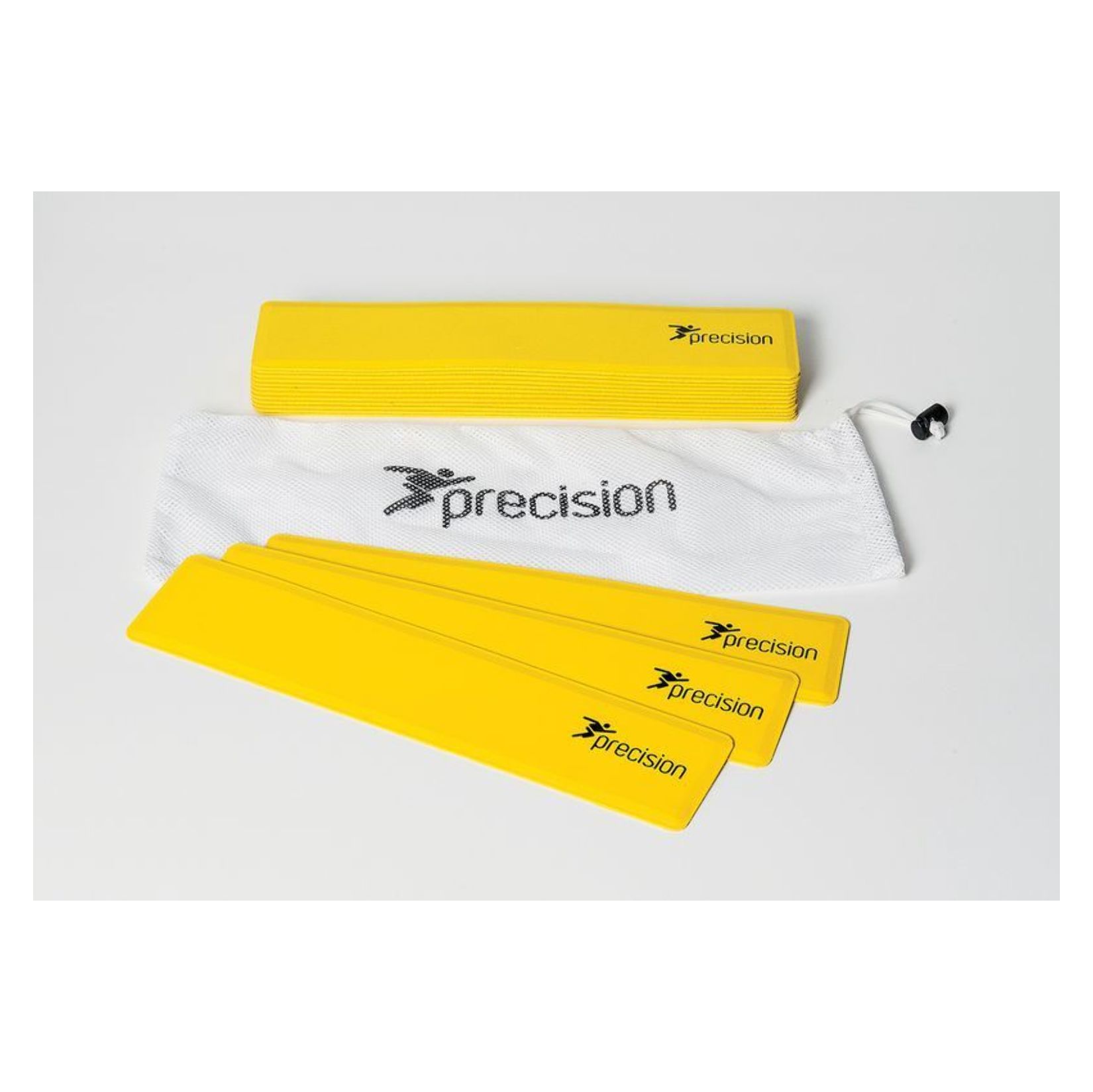 Precision Rectangular Shaped Rubber Markers ( Set of 15 ) Yellow