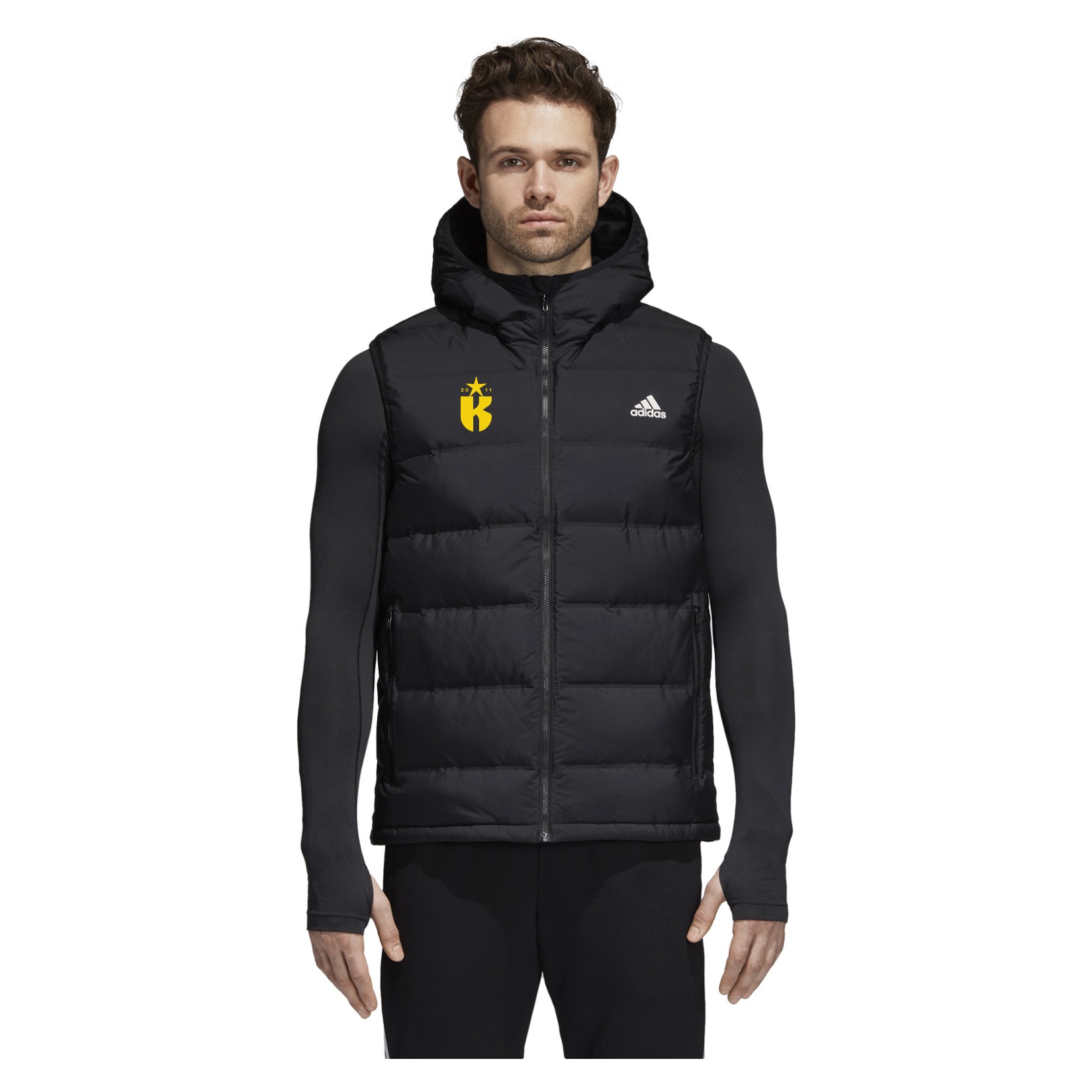 adidas-SS Helionic Down Vest - Black