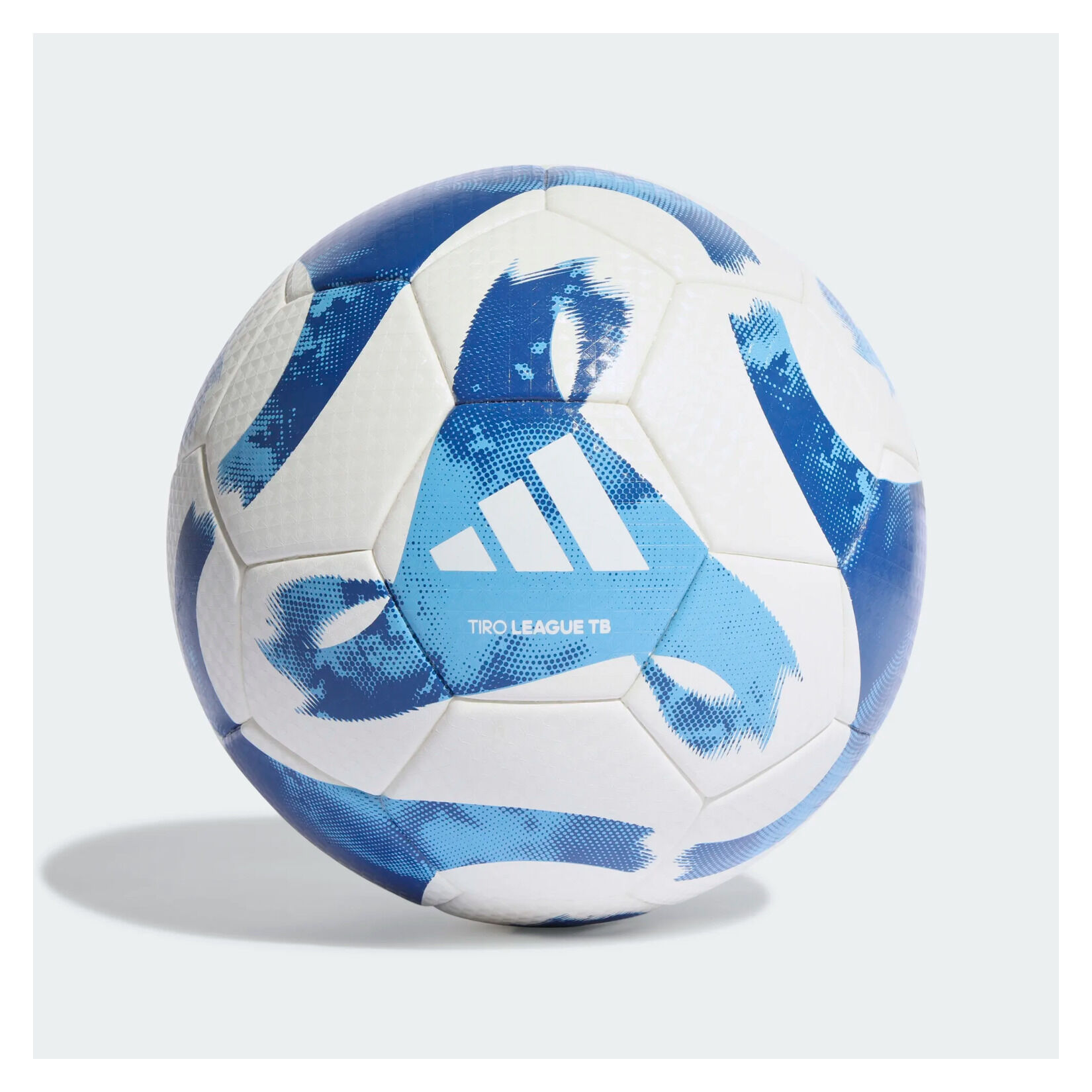 adidas Tiro League Thermally Bonded Football - White/Team Royal Blue/Light Blue