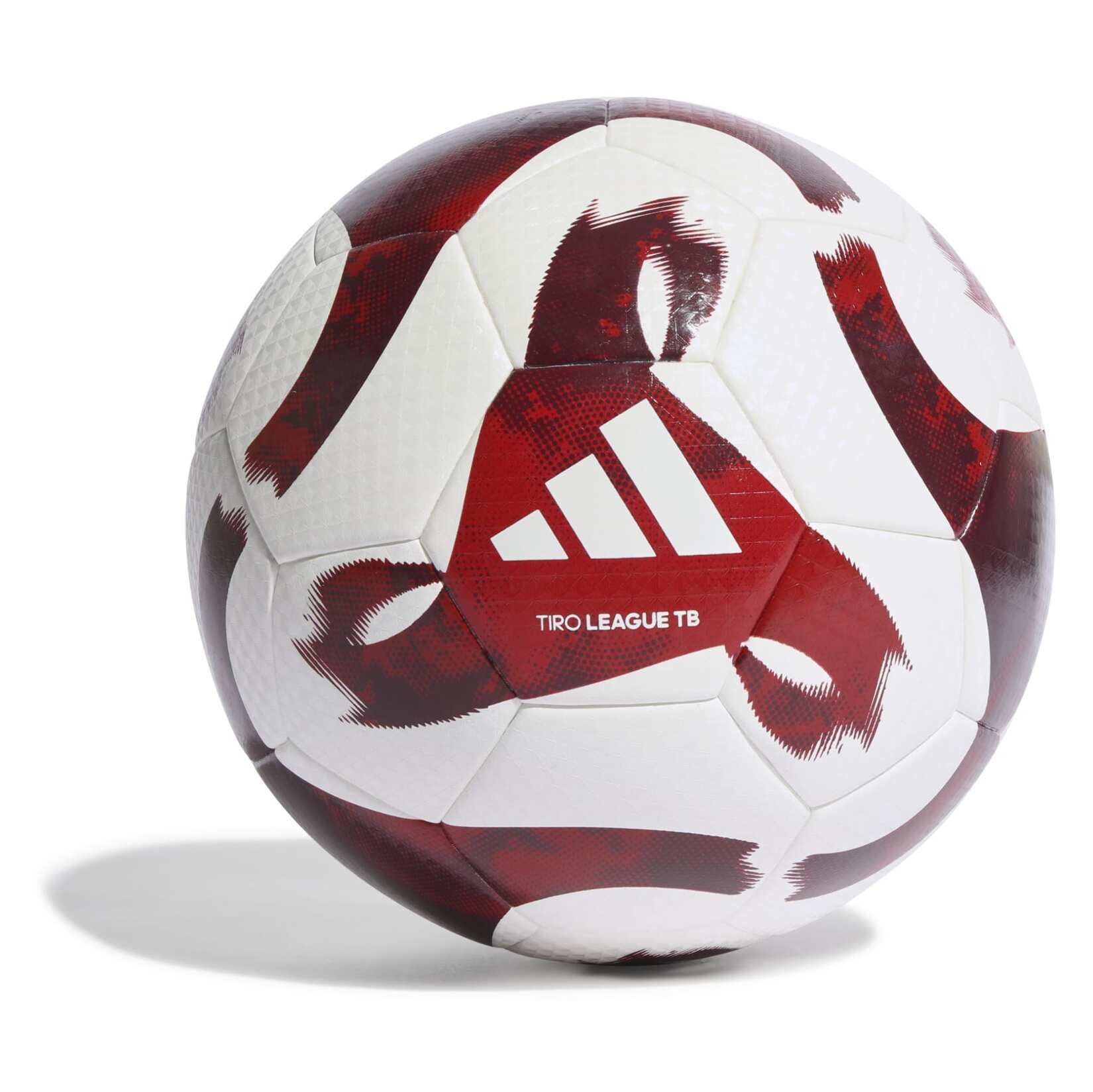 adidas Tiro League Thermally Bonded Football - White/Team College Burgundy/Team College Red