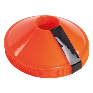 Precision Sleeved Set of 10 Saucer Cones Orange