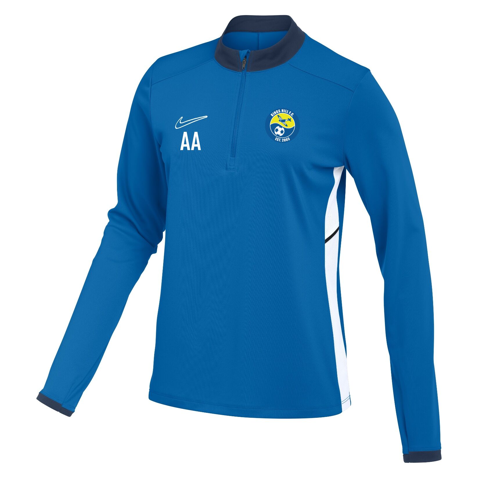 Nike Dri-FIT Academy 25 Drill Top (W) - Royal Blue/Obsidian/White
