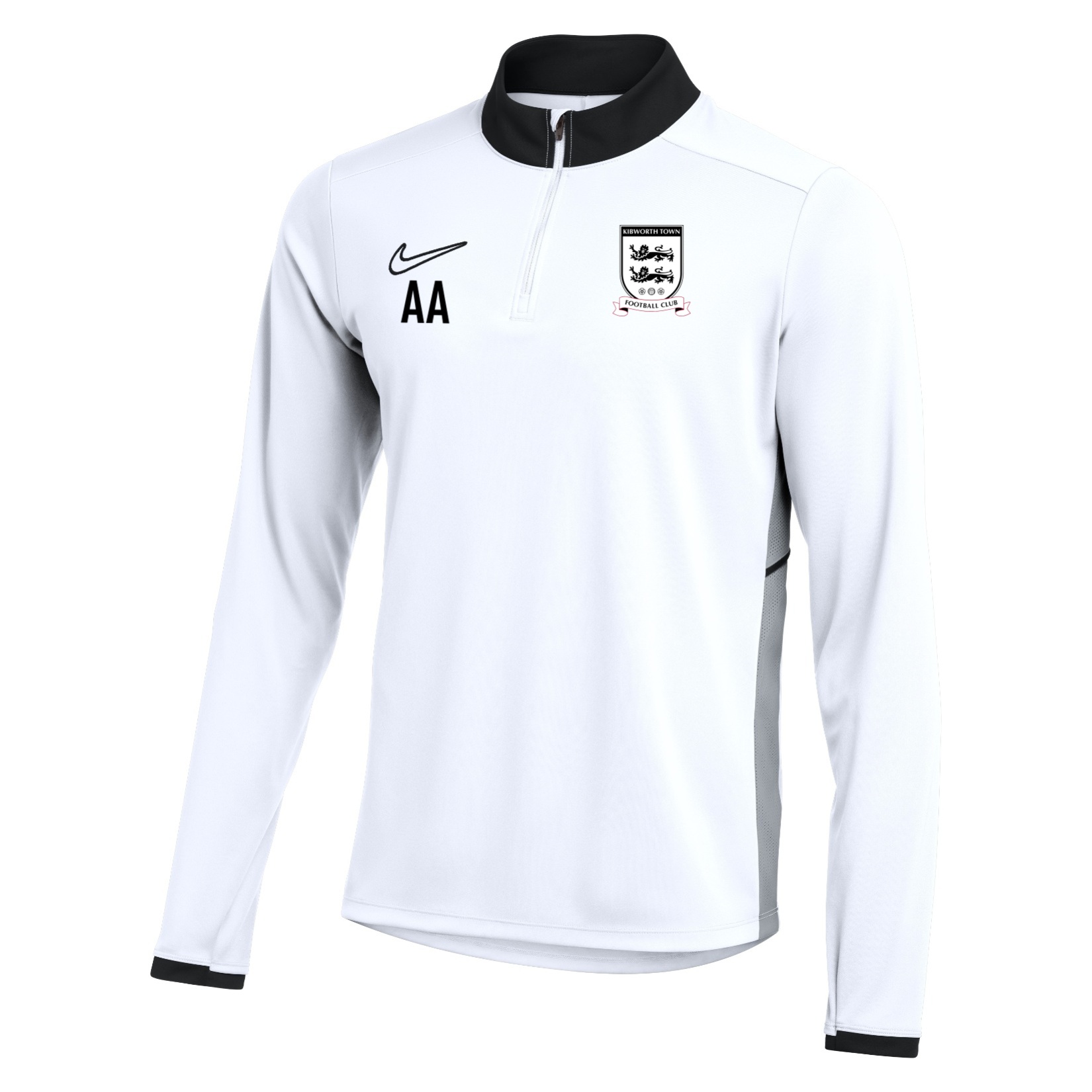 Nike Dri-FIT Academy 25 Drill Top - White/Black/Black