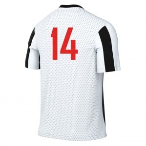 Nike Striped Division V Short-Sleeve Jersey - White/Black/Black