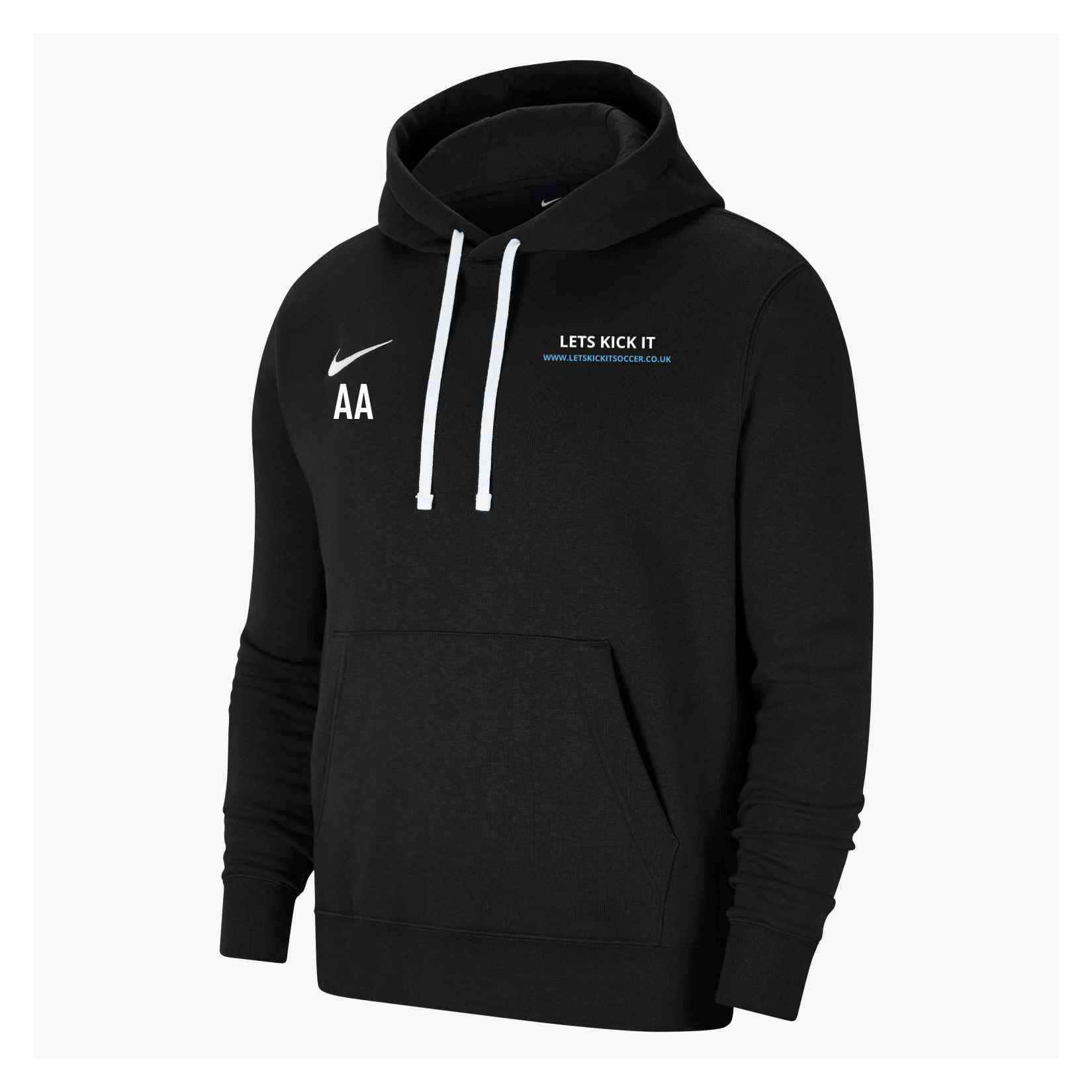 Nike Team Club 20 Fleece Hoodie (M) - Black/White/White