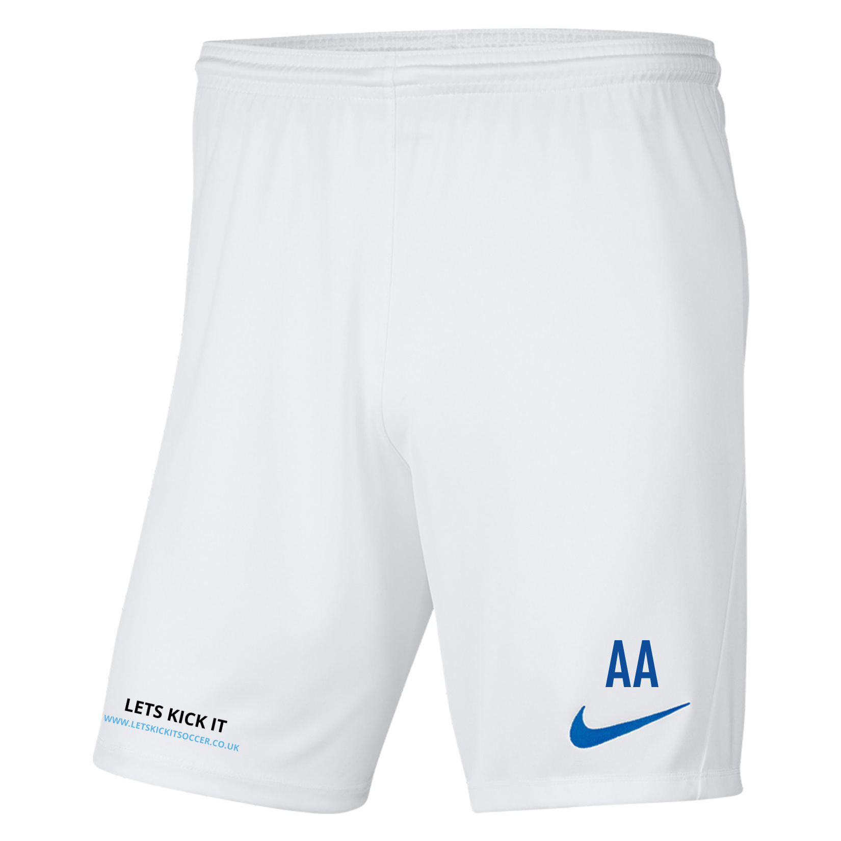 Nike Park III Shorts - White/Royal Blue