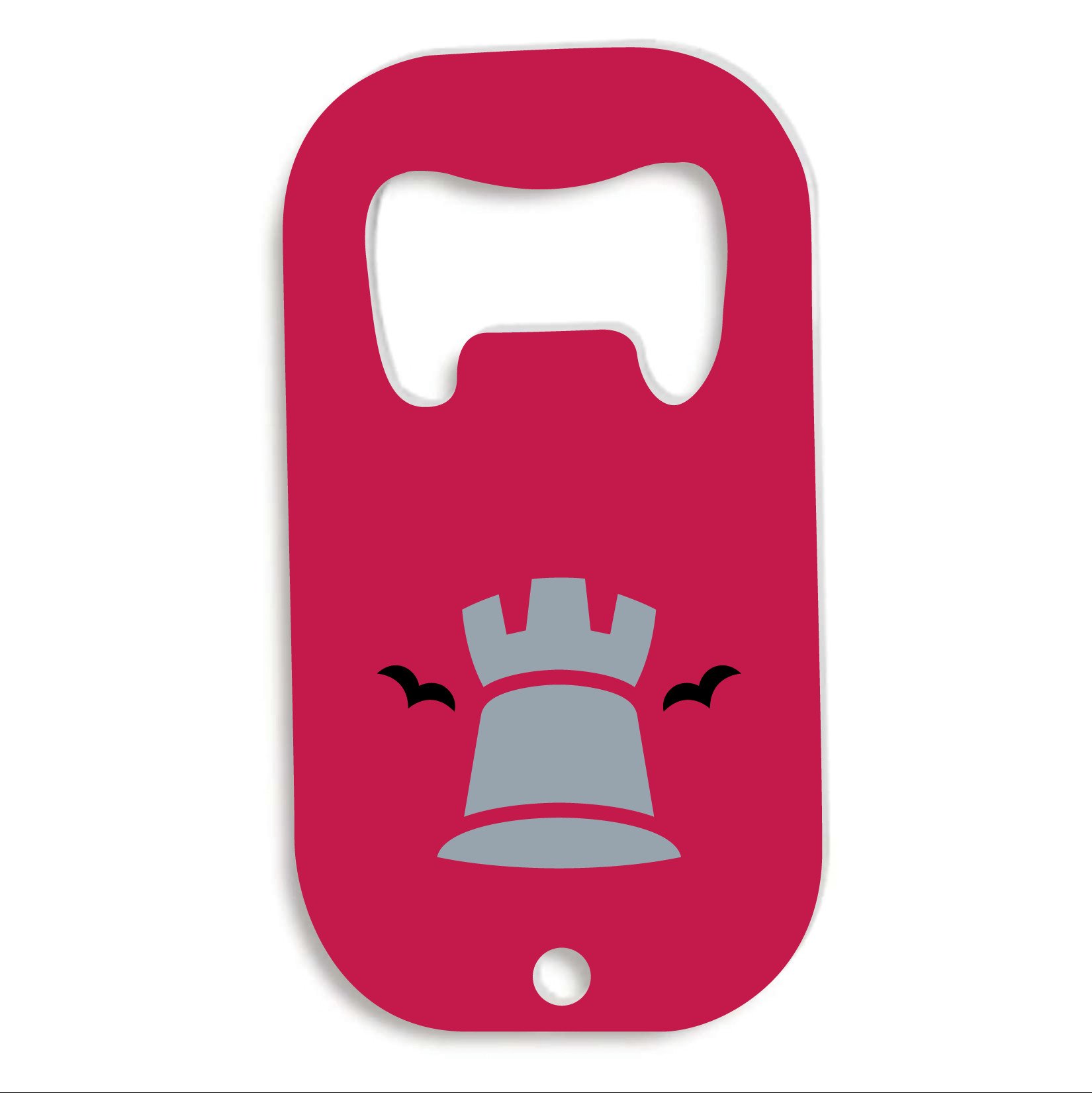 Metal Bottle Opener Keyring