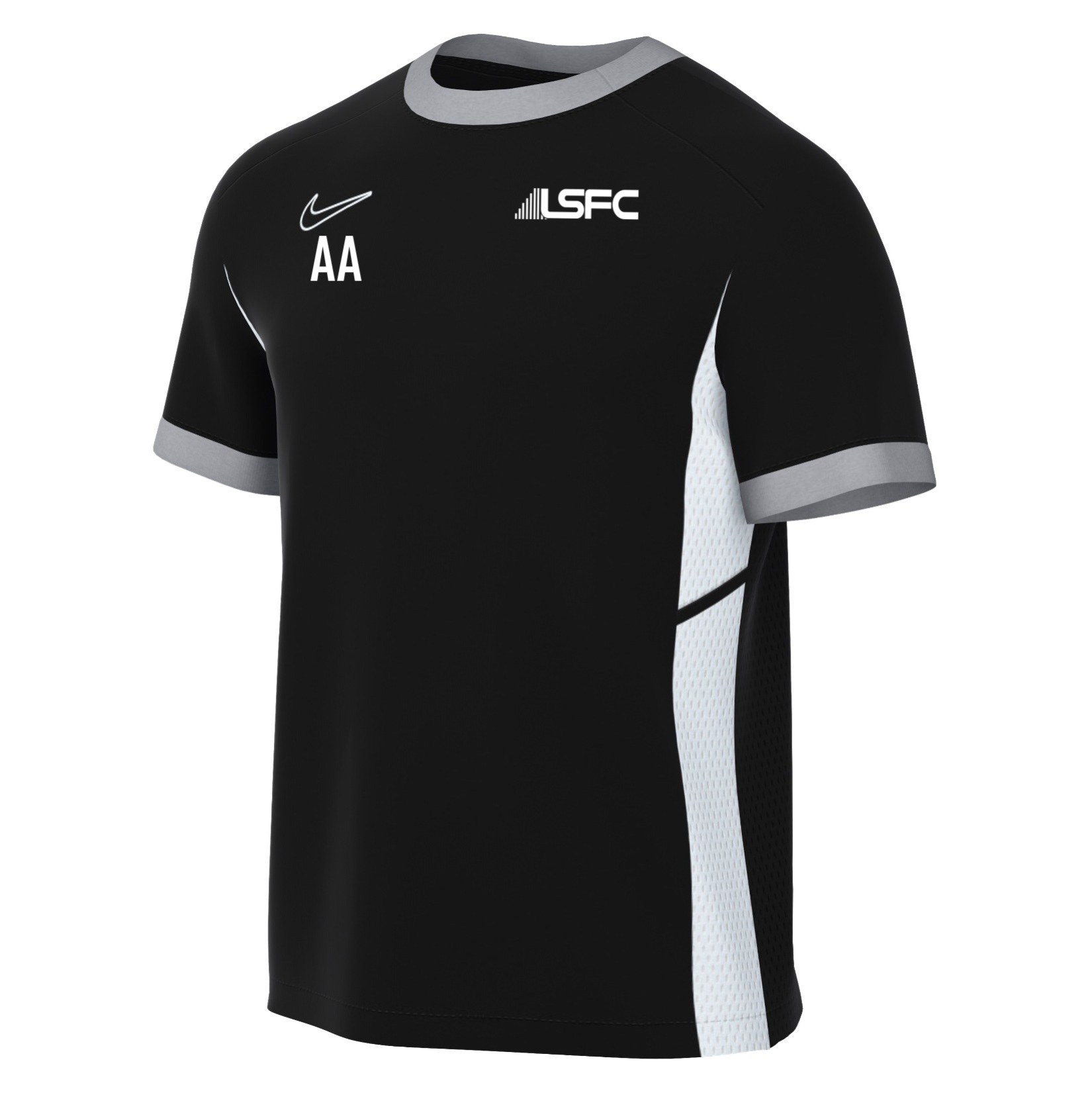 Nike Academy 25 Short-Sleeve Training Top - Black/White/White