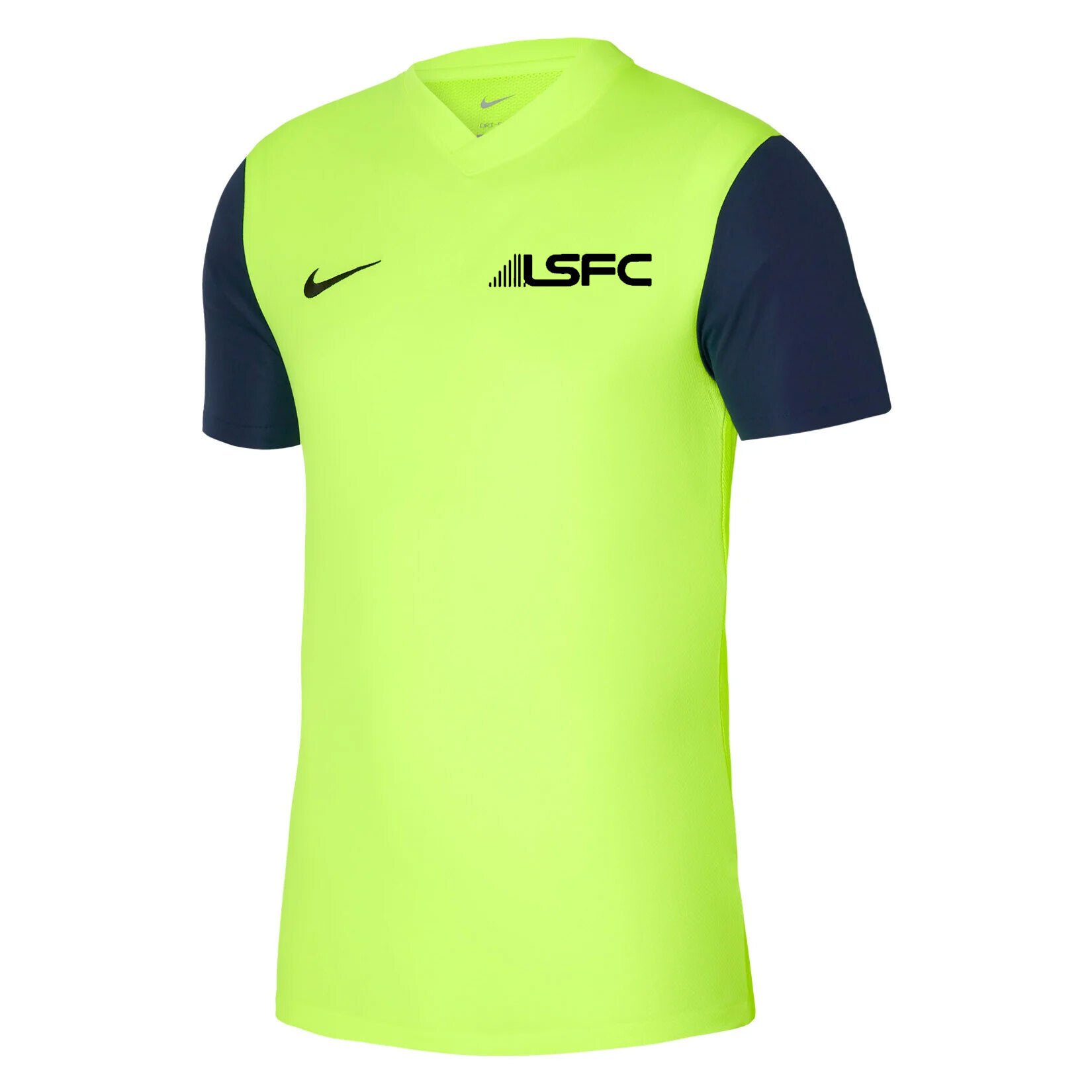 Nike Tiempo Premier 2 Short Sleeve Jersey - Volt/Midnight Navy/Black