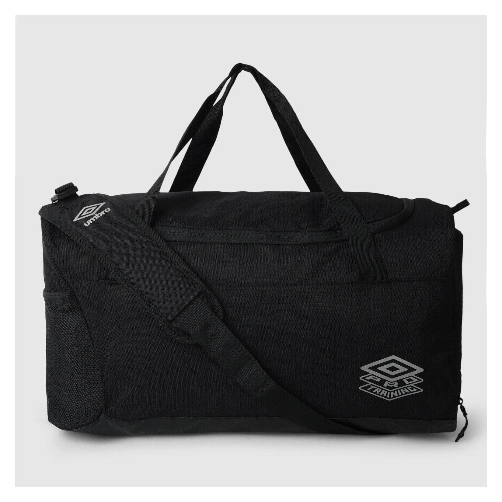 Umbro Pro Training Elite Duffel Bag - BLACK/SILVER