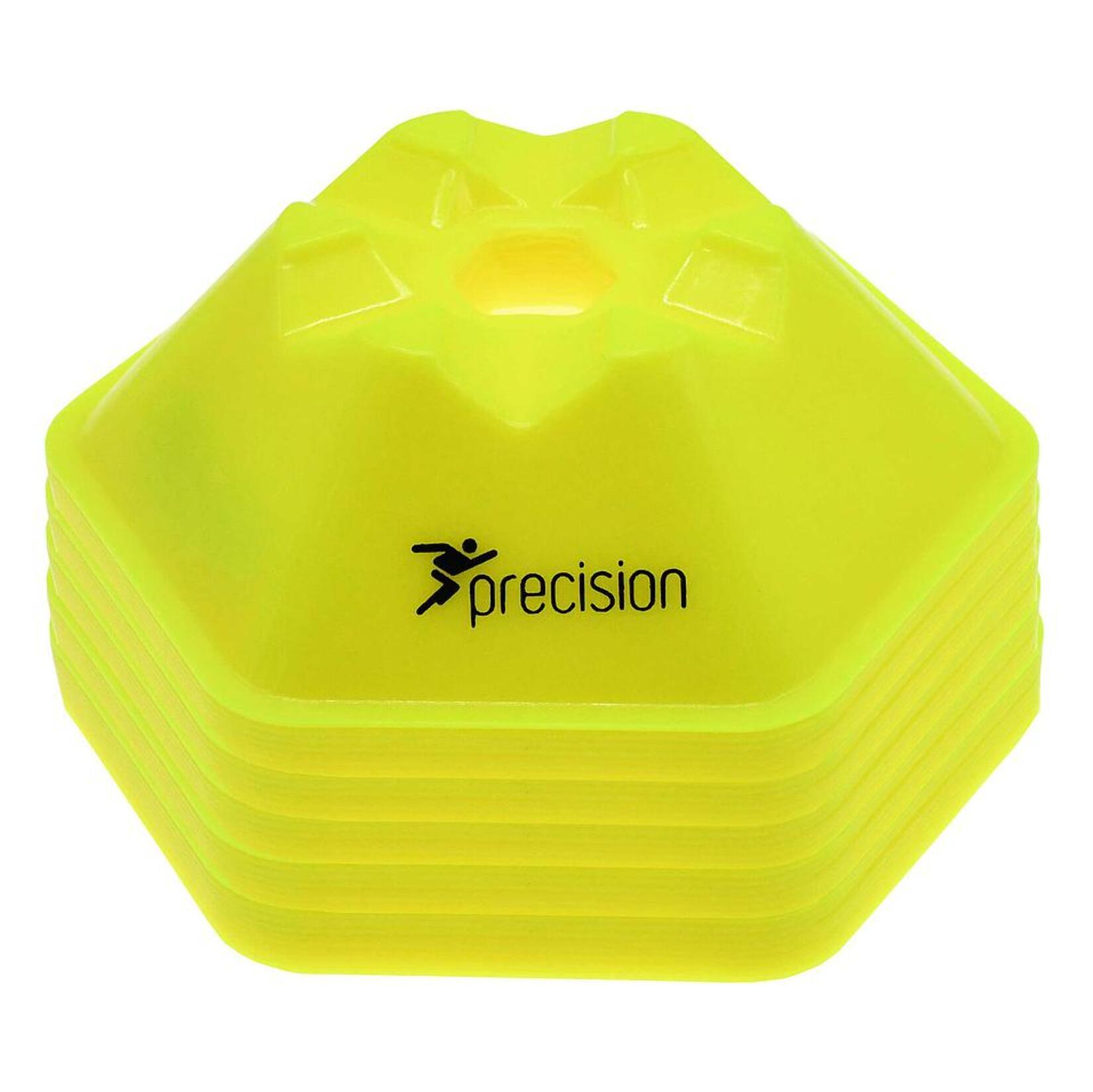 Precision Pro HX Saucer Cones - Set of 50 (Assorted) - Fluo Yellow