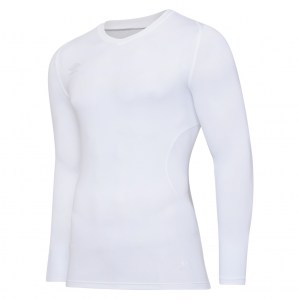 Umbro Elite V Neck Baselayer L/S - White