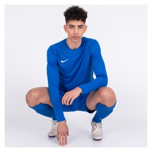 Nike Park VII Dri-FIT Long Sleeve Football Shirt Royal Blue-White