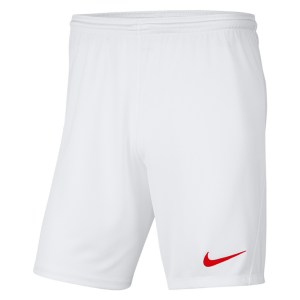 Nike Park III Shorts White-University Red