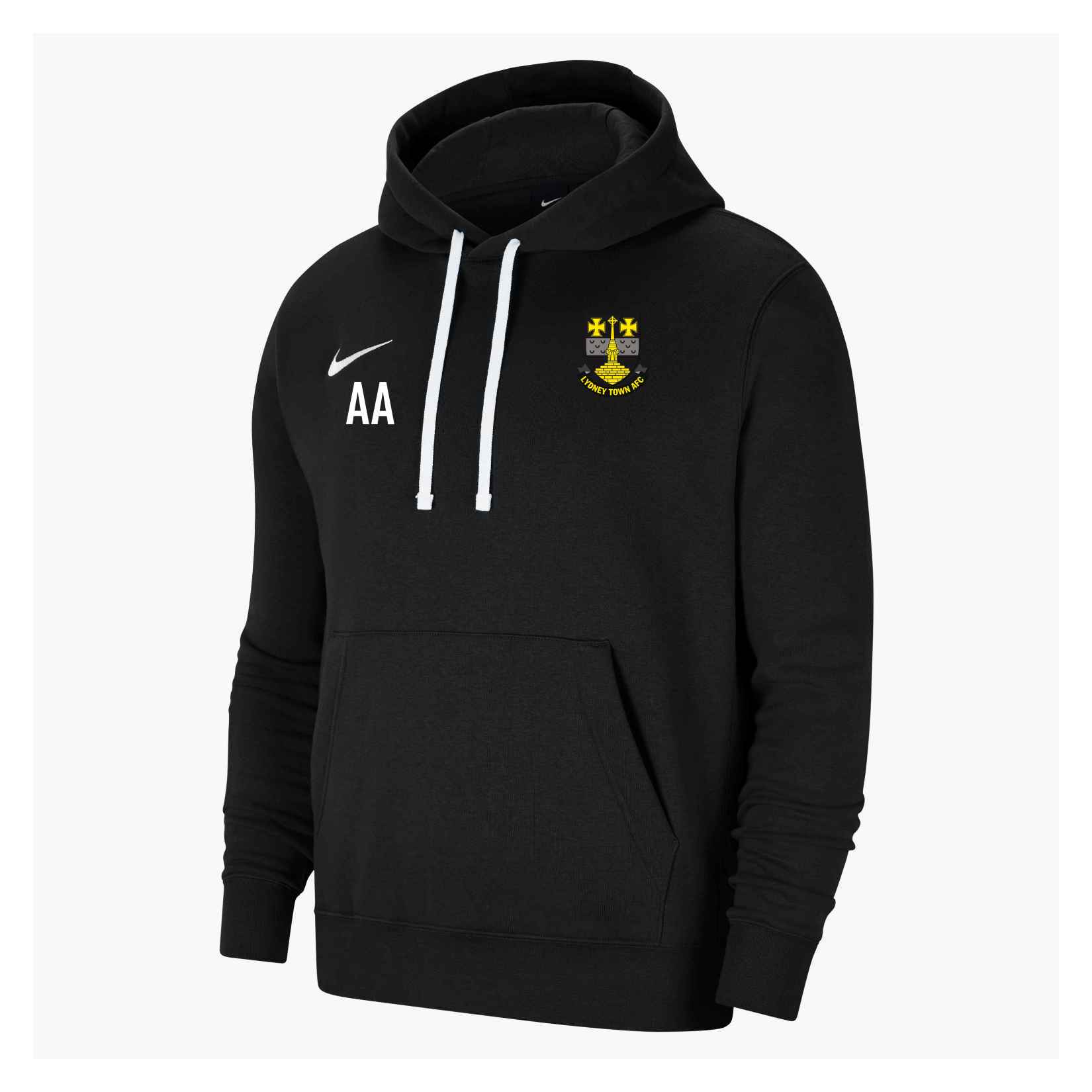 Nike Team Club 20 Fleece Hoodie (M) - Black/White/White