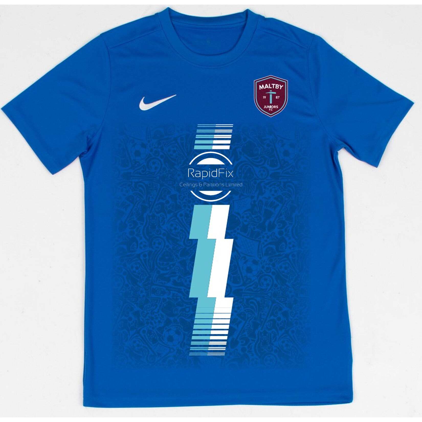Nike Park VII Dri-FIT Short Sleeve Shirt - Royal Blue/White