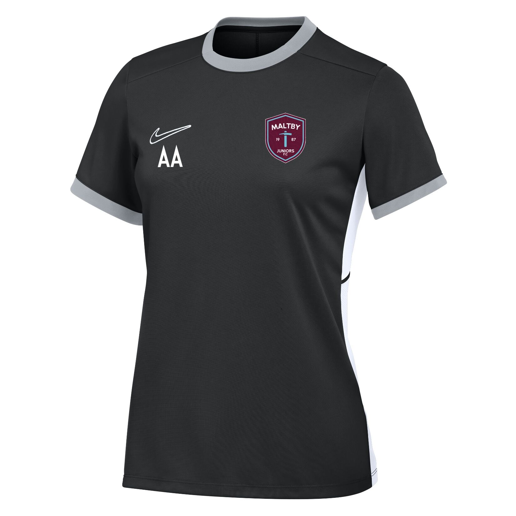 Nike Academy 25 Short-Sleeve Training Top (W) - Black/White/White