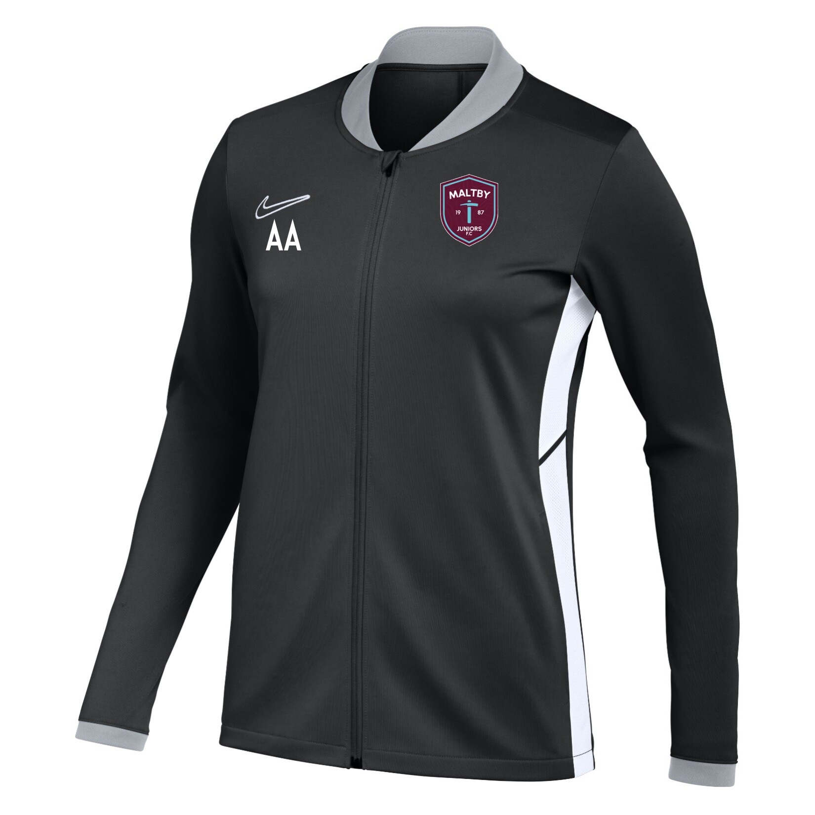 Nike Dri-FIT Academy 25 Knit Track Jacket (W) - Black/White/White
