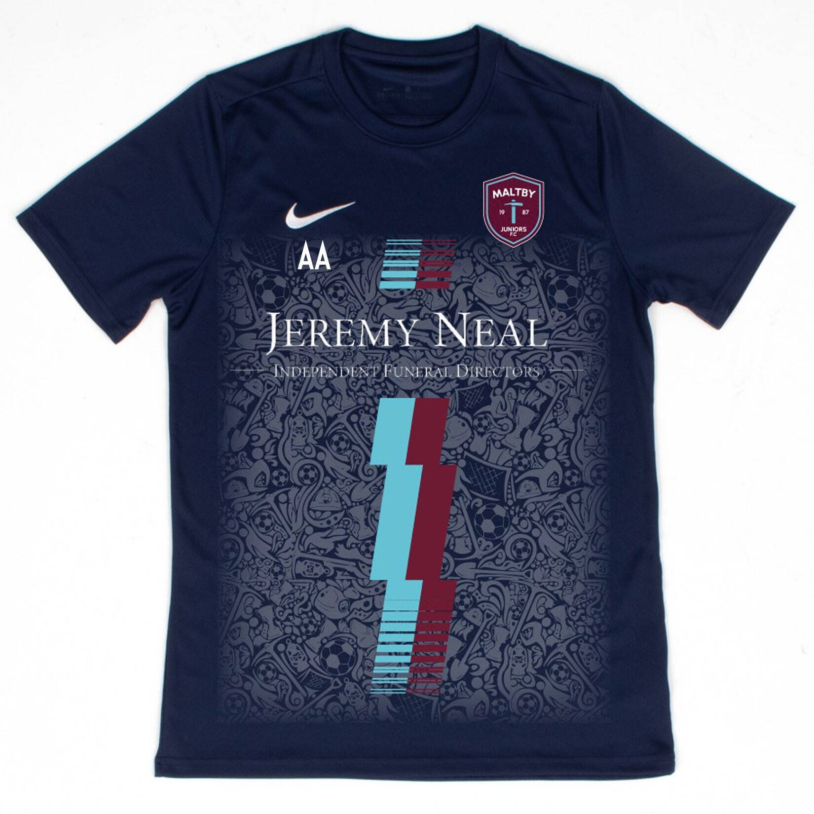 Nike Park VII Dri-FIT Short Sleeve Shirt - Midnight Navy/White