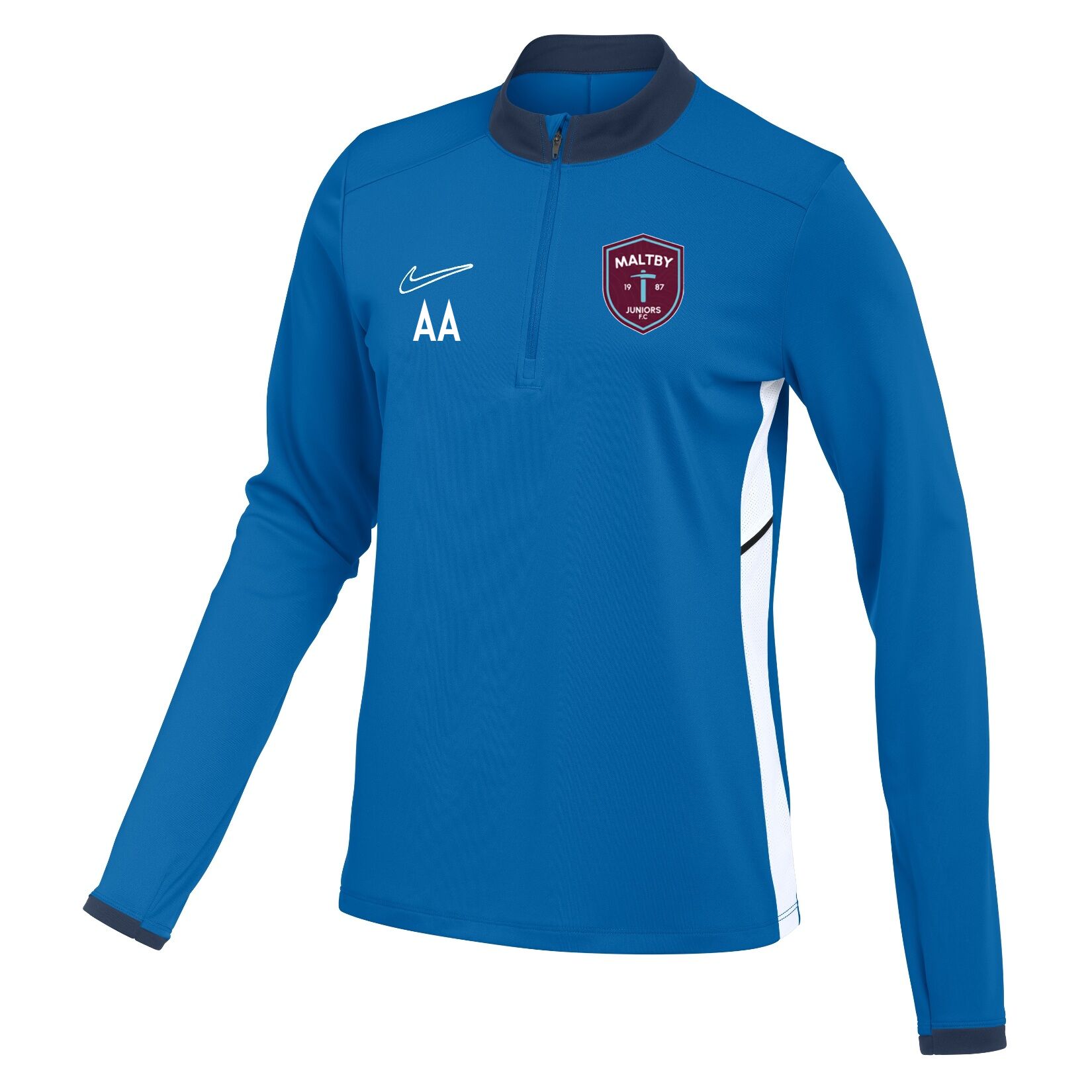 Nike Dri-FIT Academy 25 Drill Top (W) - Royal Blue/Obsidian/White