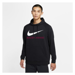 Nike Swoosh Pullover Hoodie Black-White