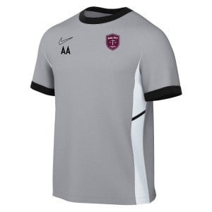 Nike Academy 25 Short-Sleeve Training Top - Wolf Grey/Black/White