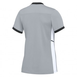 Nike Academy 25 Short-Sleeve Training Top (W) - Wolf Grey/Black/White