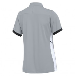 Nike Dri-FIT Academy 25 Polo (W) - Wolf Grey/Black/White