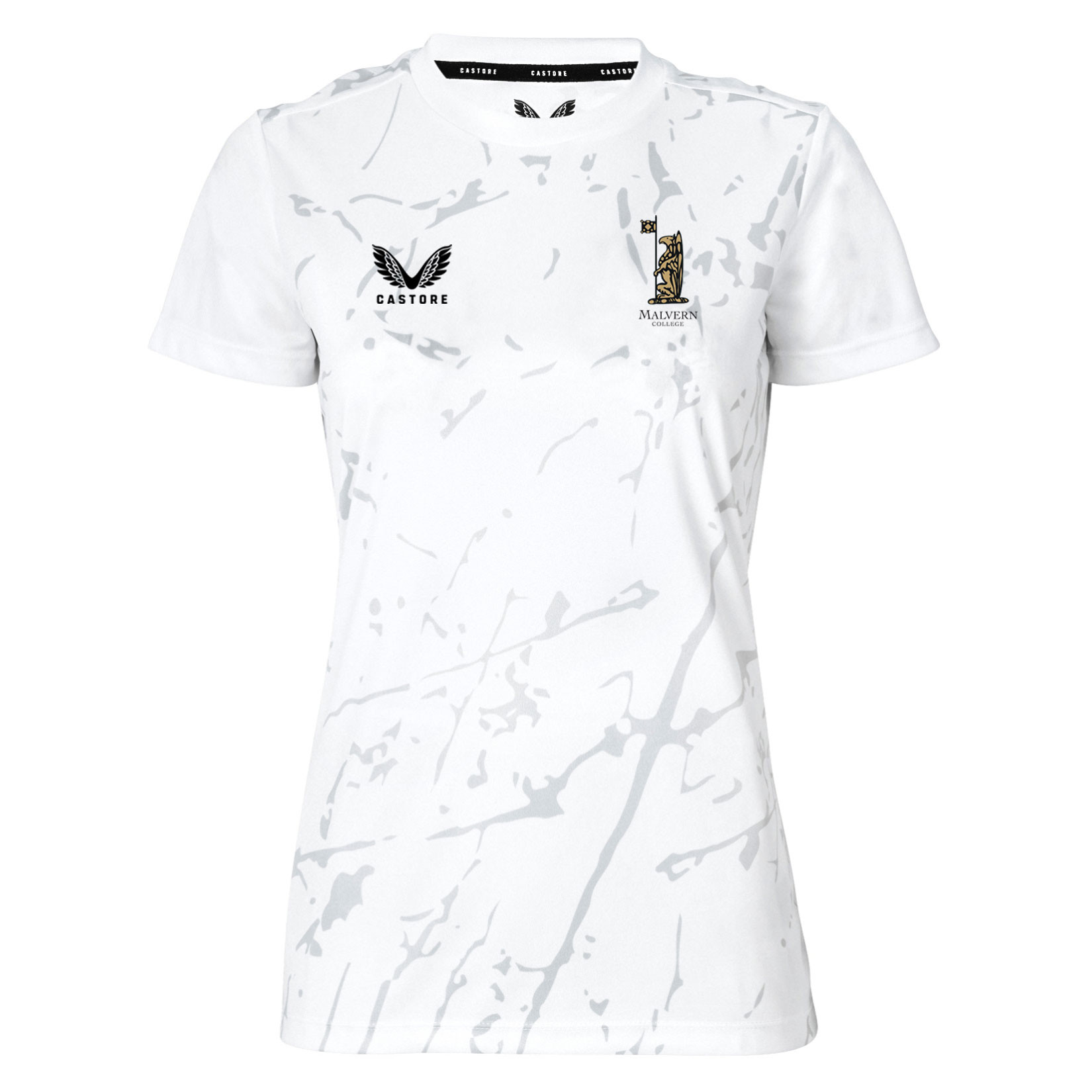 Malvern College Womens Marble Printed SS Training Tee (W)