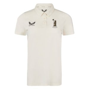 Malvern College Short Sleeve Cricket Polo (W) - CANNOLI CREAM