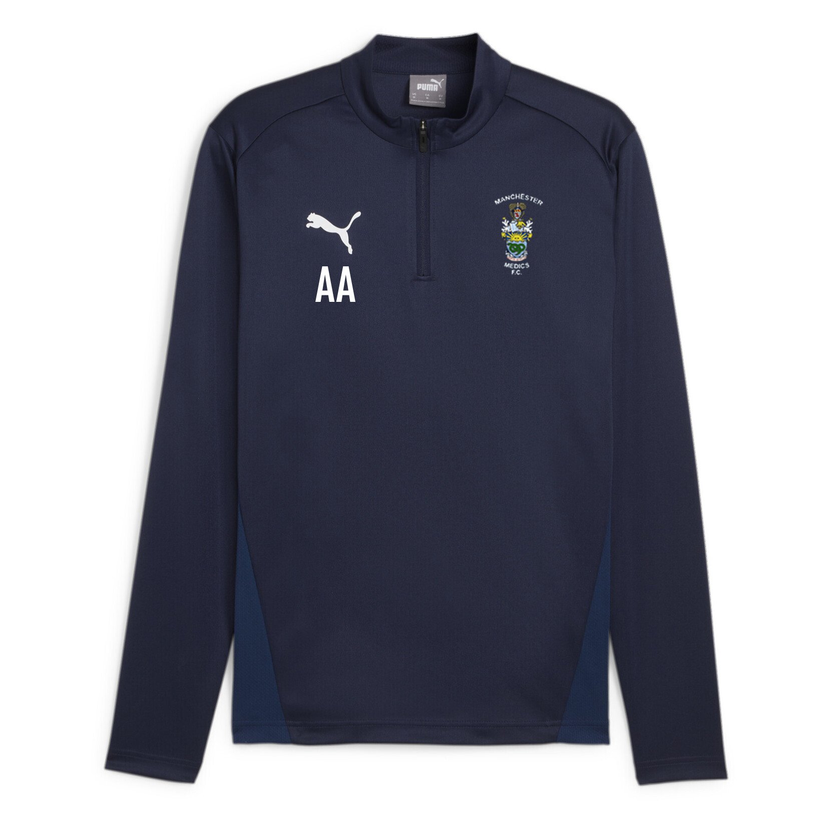Puma TeamGOAL Training 1/4 Zip Top - Puma Navy/Puma White/Persian Blue