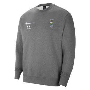 Nike Team Club 20 Fleece Crew Sweatshirt Charcoal Heather-White-White