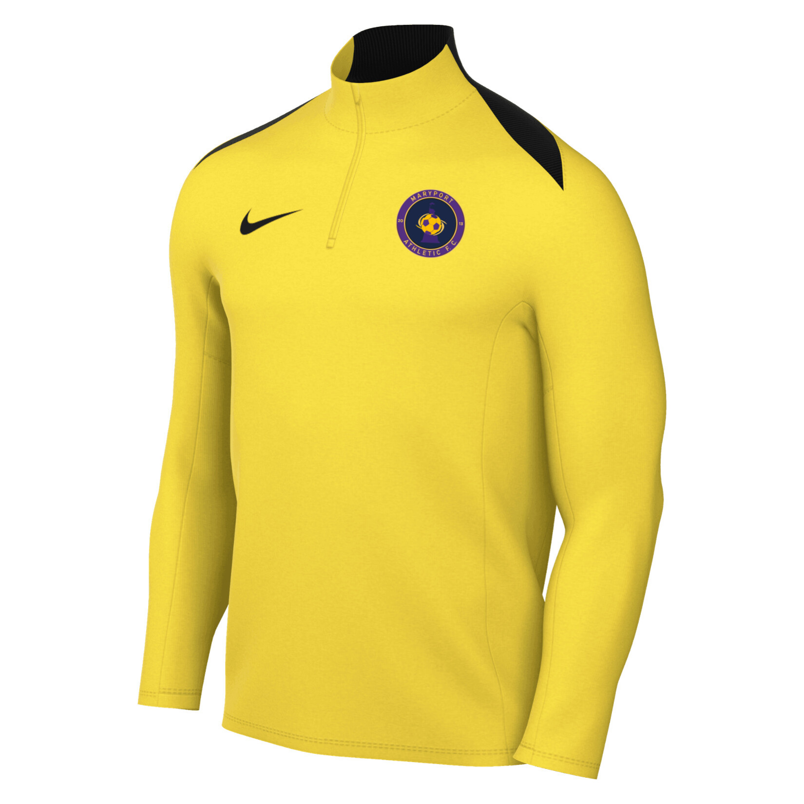 Nike Academy Pro 24 Dri-FIT Drill Top - TOUR YELLOW/TOUR YELLOW/BLACK