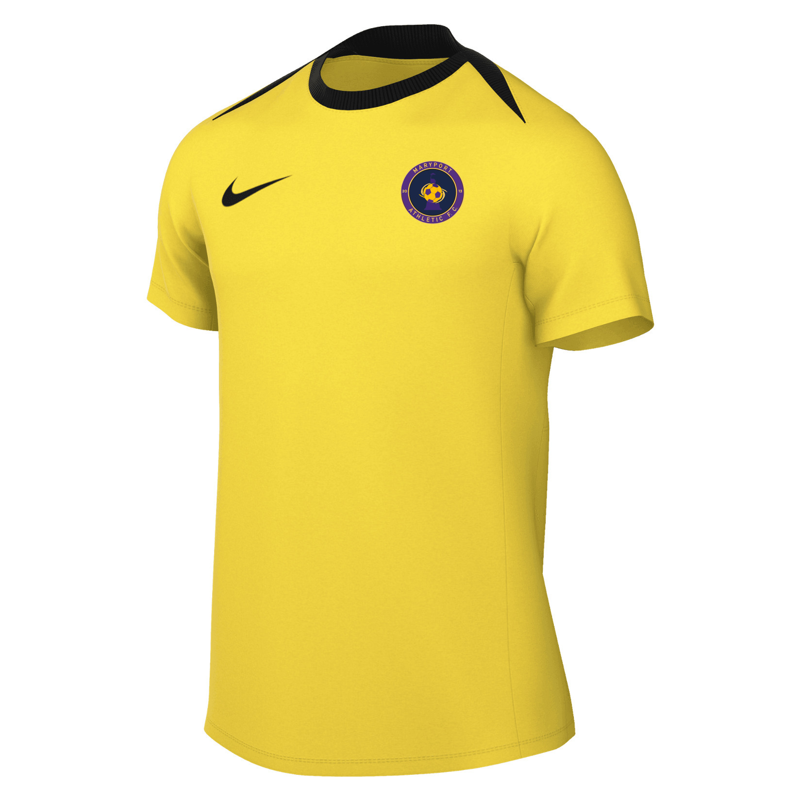 Nike Academy Pro 24 Dri-FIT Short Sleeve Top - Tour Yellow/Black/Tour Yellow/Black