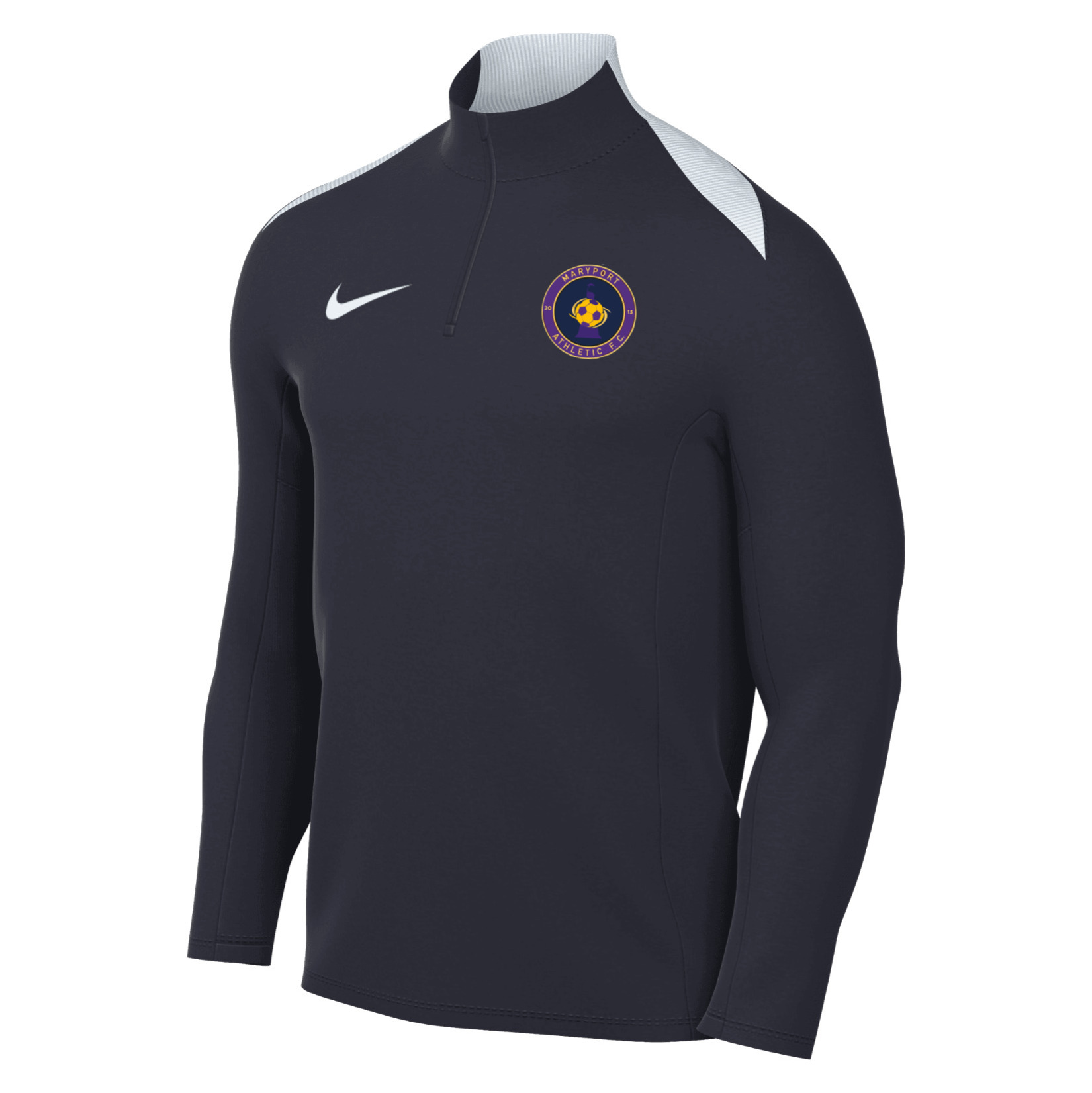 Nike Academy Pro 24 Dri-FIT Drill Top - OBSIDIAN/OBSIDIAN/WHITE/WHITE