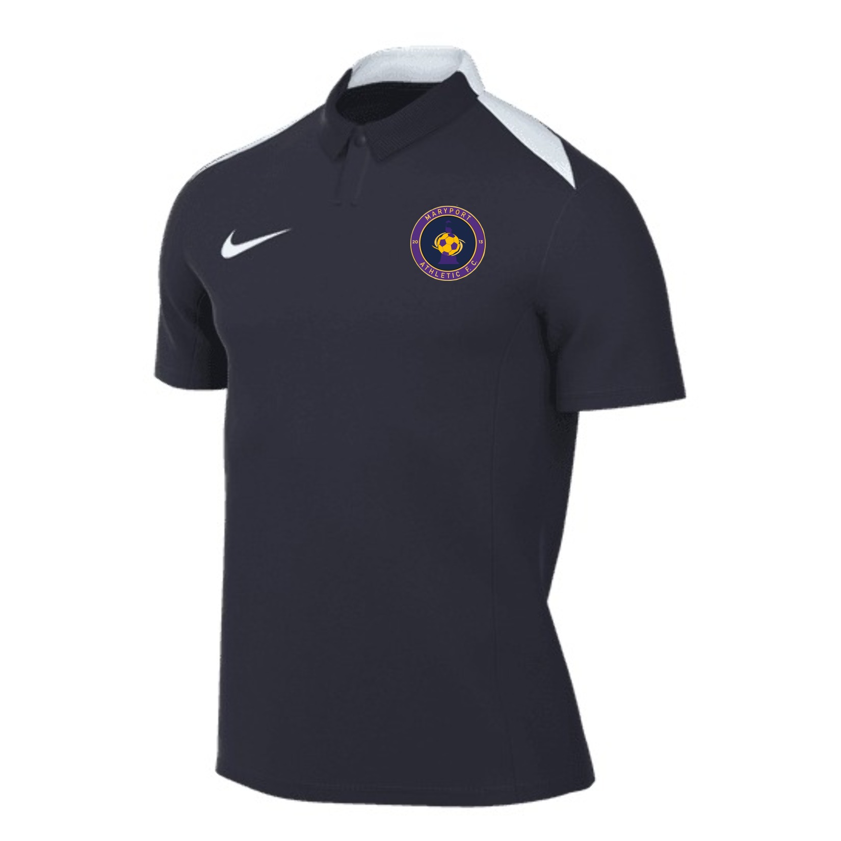 Nike Academy Pro 24 Polo - Obsidian/Obsidian/White/White