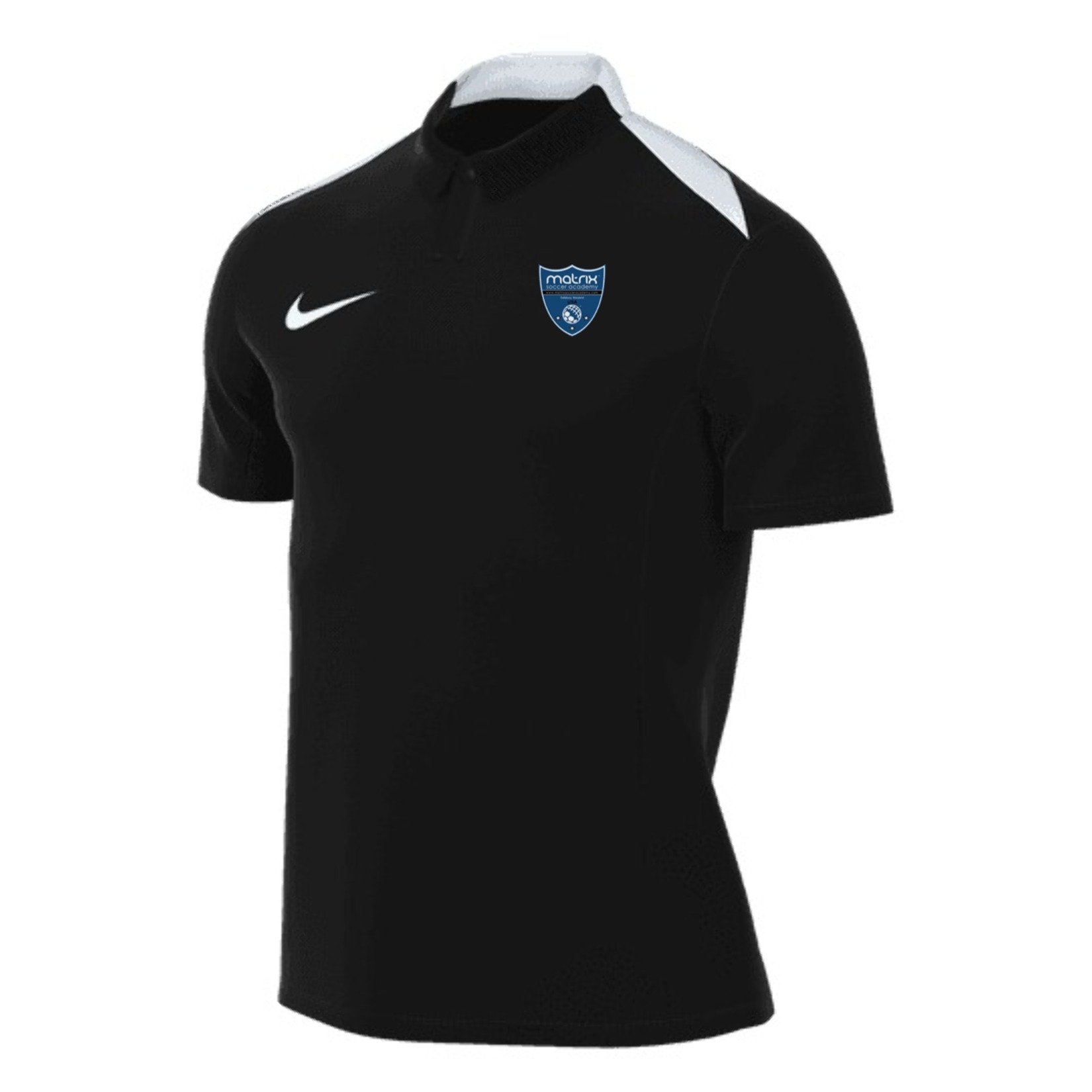 Nike Academy Pro 24 Polo - Black/Black/White/White
