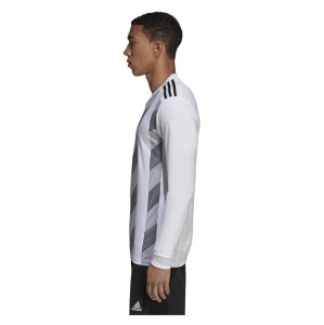 Adidas STRIPED 19 LONG SLEEVE FOOTBALL SHIRT White-Black