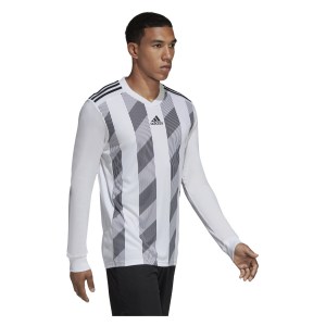 Adidas STRIPED 19 LONG SLEEVE FOOTBALL SHIRT White-Black