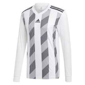Adidas STRIPED 19 LONG SLEEVE FOOTBALL SHIRT White-Black