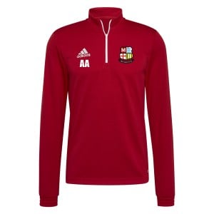 adidas Entrada 1/4 Zip Drill Top Midlayer Team Power Red