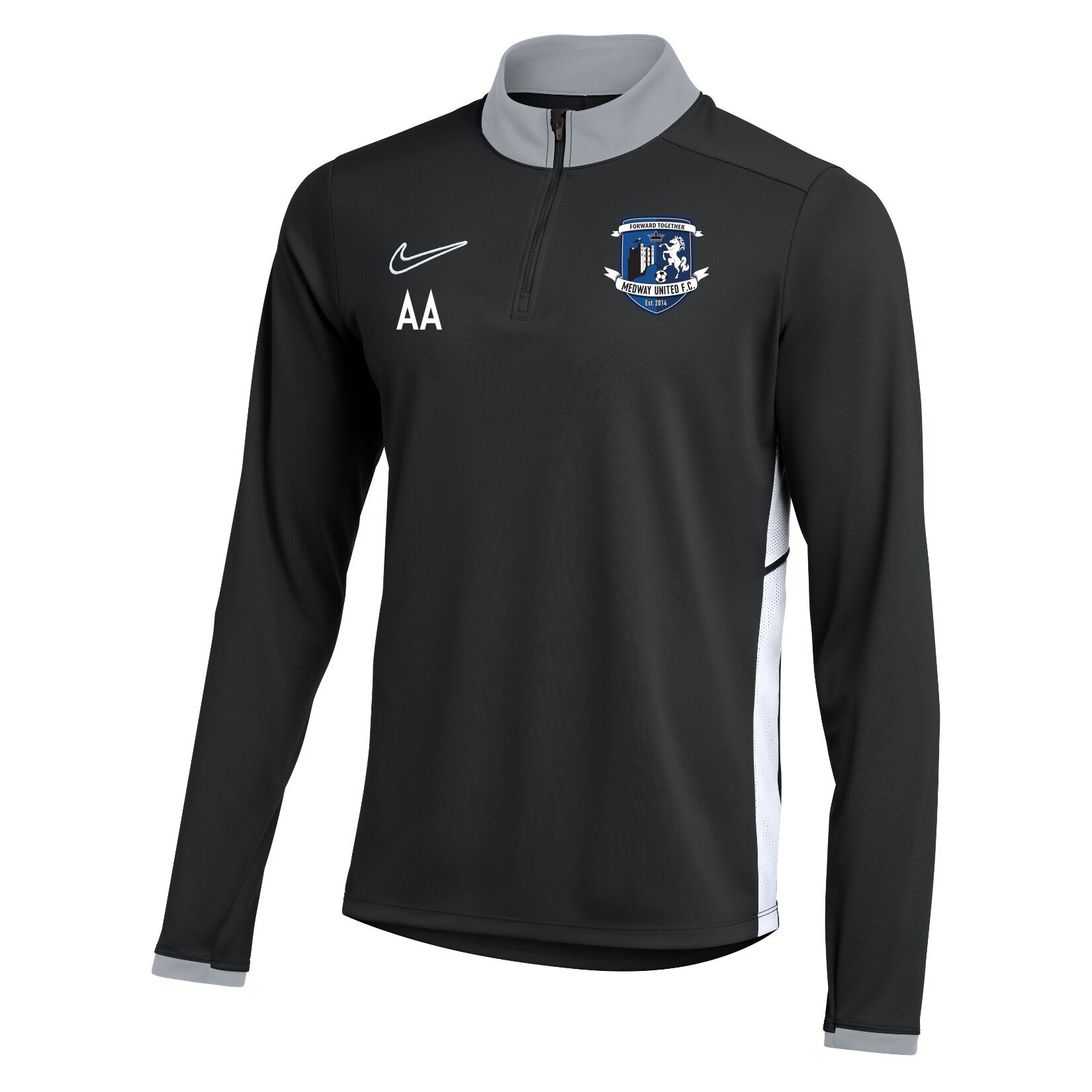 Nike Dri-FIT Academy 25 Drill Top - Black/White/White