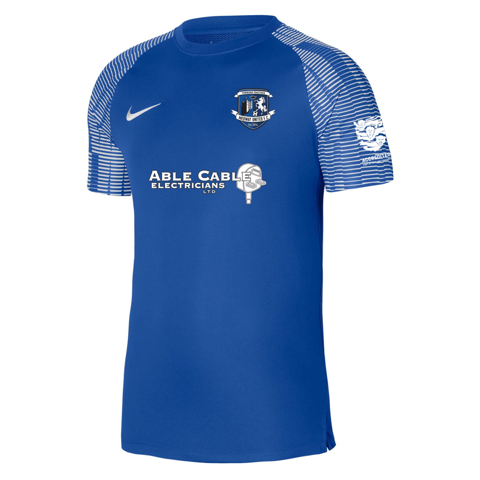 Nike Academy Short Sleeve Jersey - Royal Blue/White/White