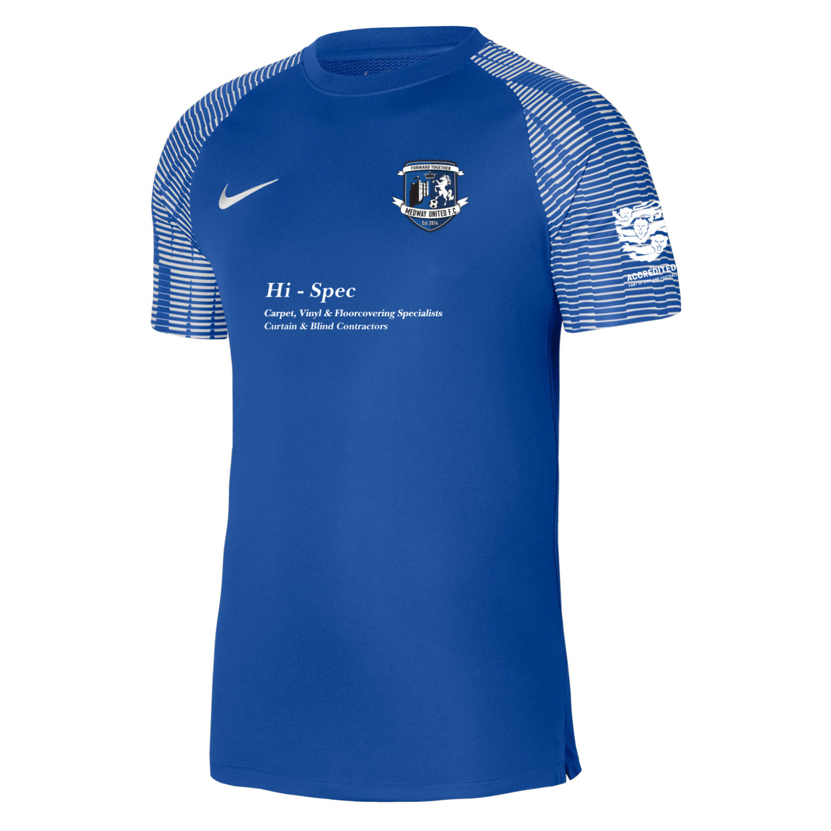 Nike Academy Short Sleeve Jersey - Royal Blue/White/White