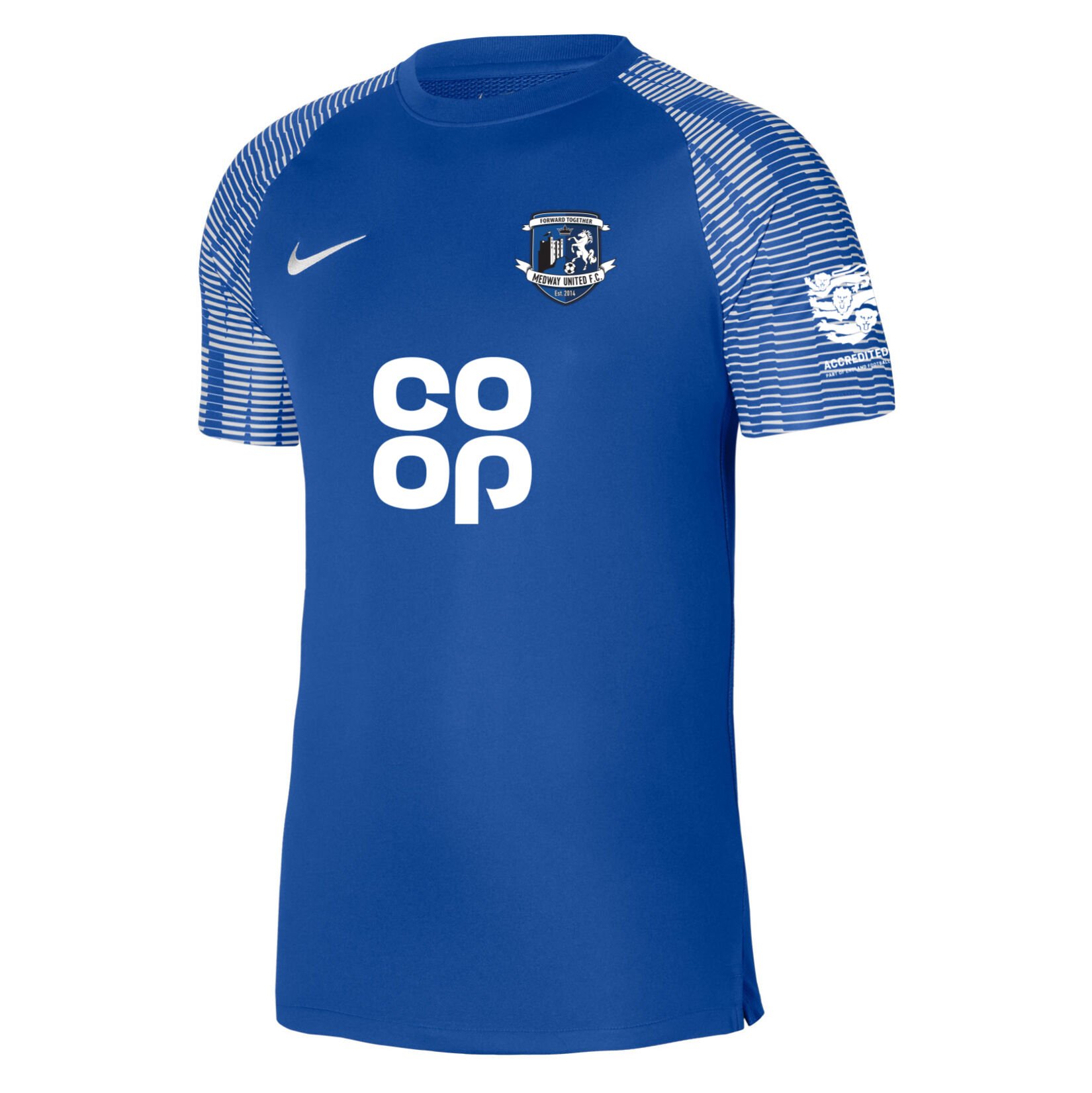Nike Academy Short Sleeve Jersey - Royal Blue/White/White