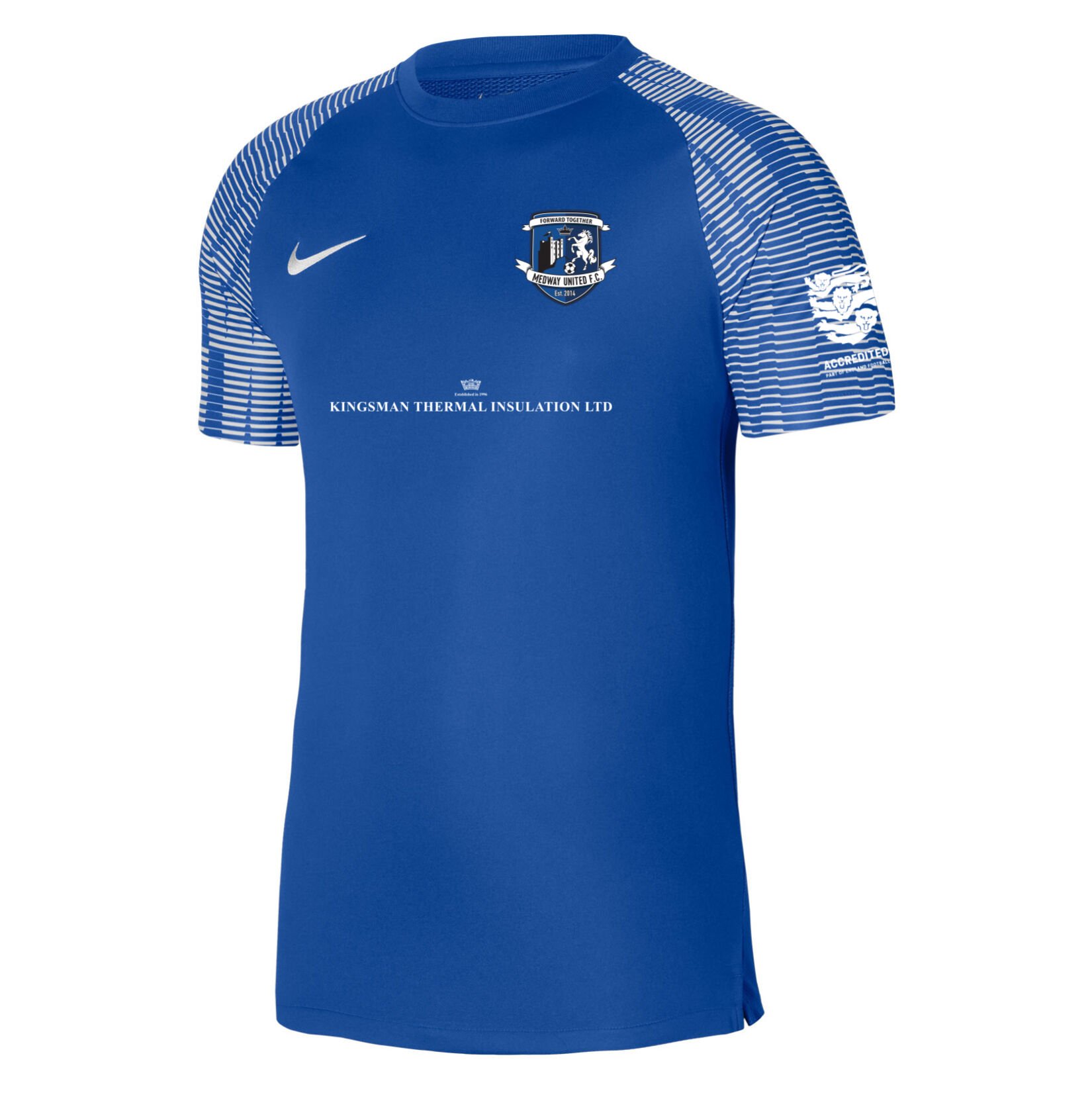 Nike Academy Short Sleeve Jersey - Royal Blue/White/White