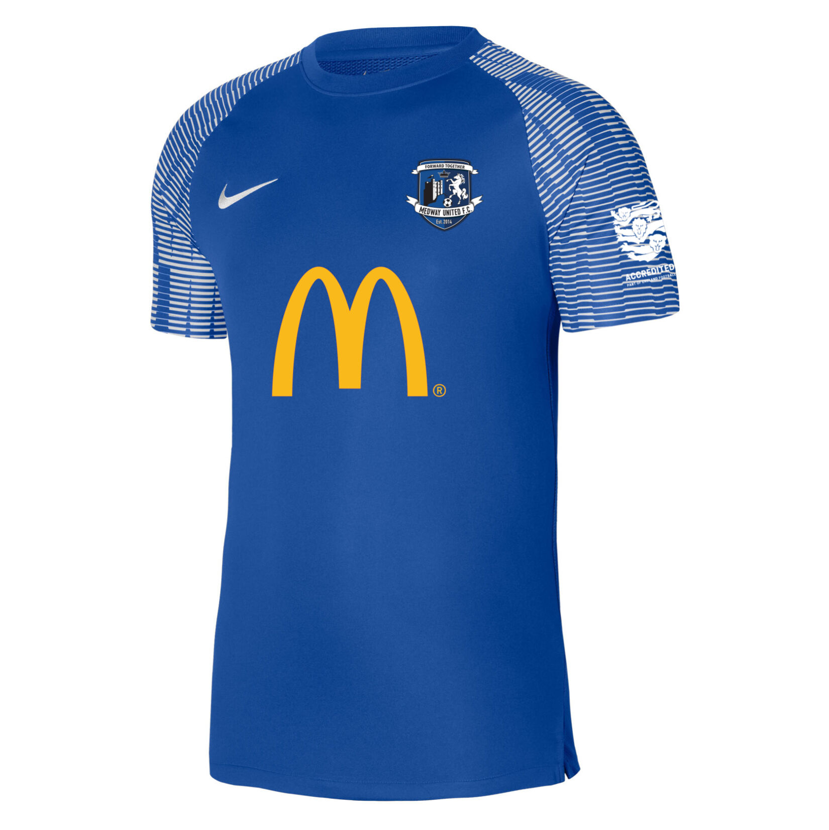 Nike Academy Short Sleeve Jersey - Royal Blue/White/White
