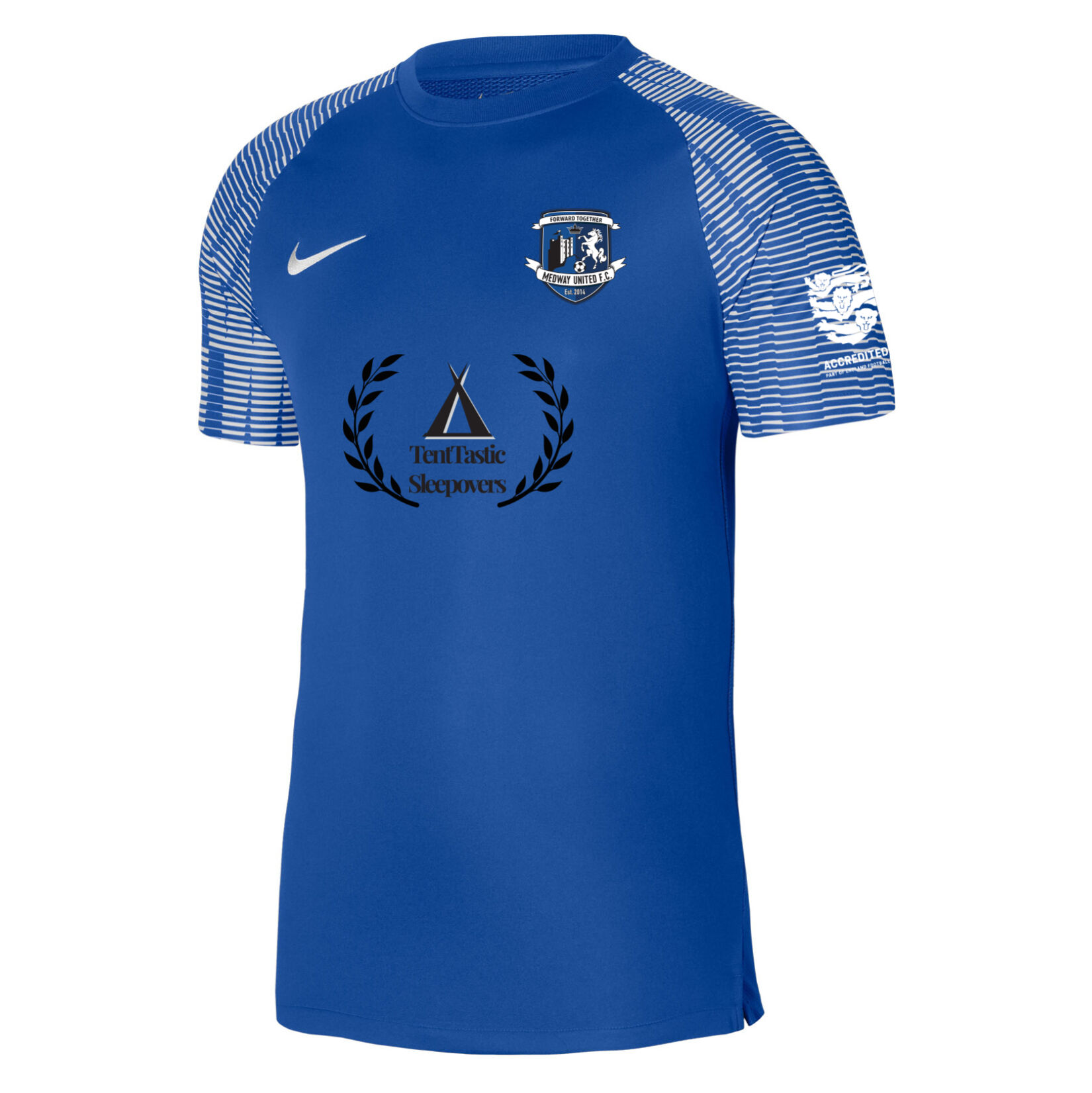 Nike Academy Short Sleeve Jersey - Royal Blue/White/White