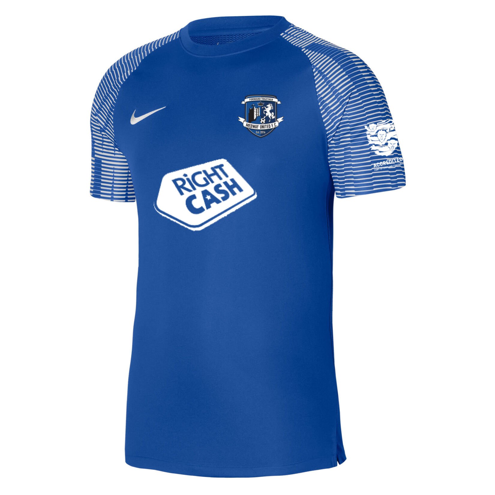 Nike Academy Short Sleeve Jersey - Royal Blue/White/White