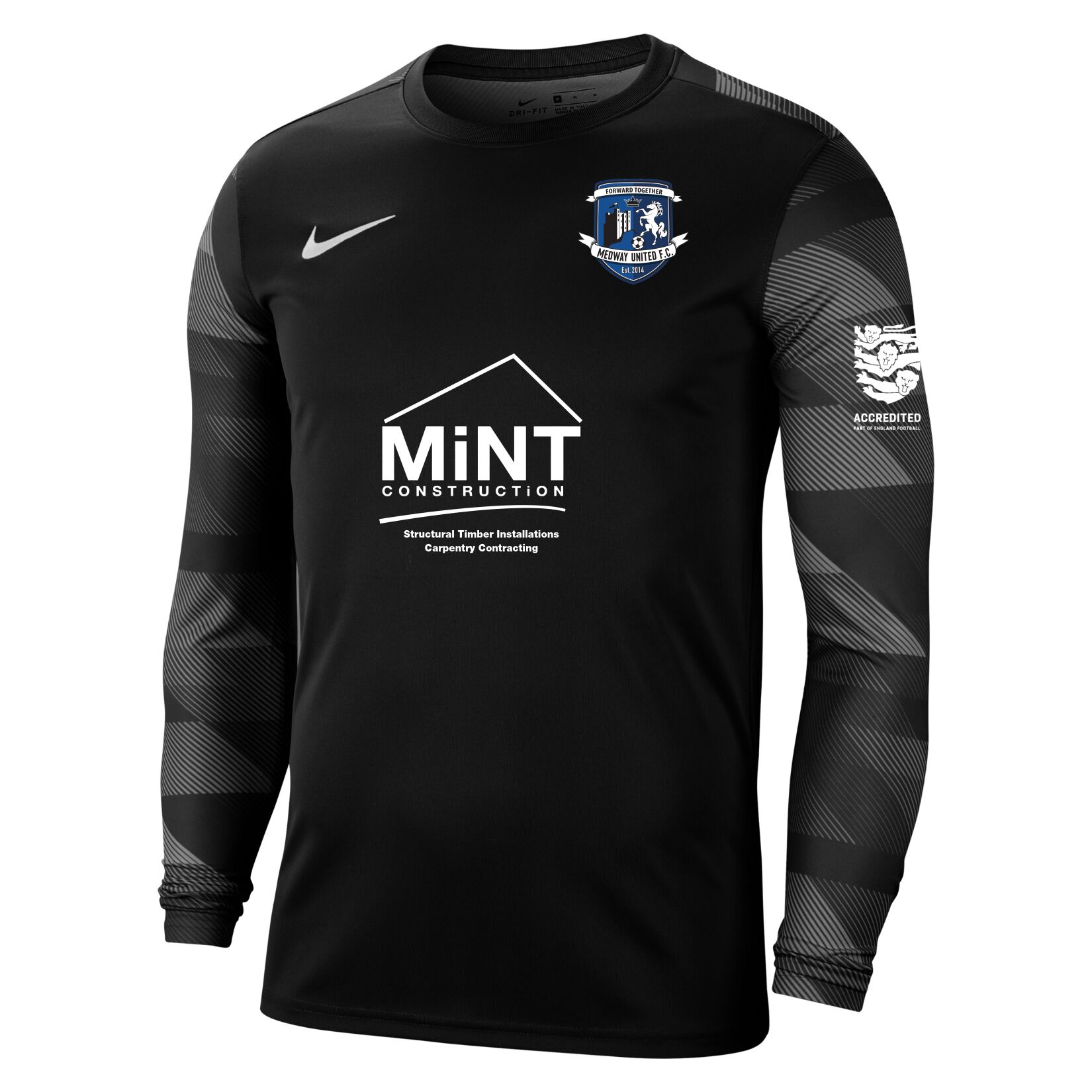 Nike Park IV Goalkeeper Dri-FIT Jersey - Black/White/White